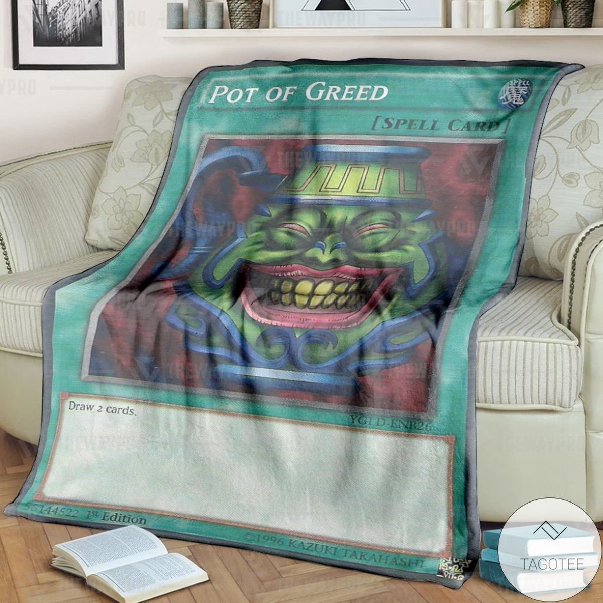 Yugioh Pot Of Greed Custom Blanket Yugioh Pot Of Greed Custom Blanket
