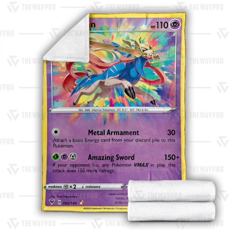 Zacian-Vivid-Voltage-Pokemon-Blanket-1