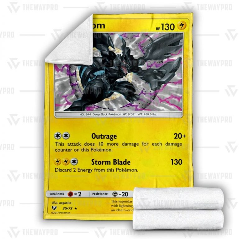 Zekrom-Shining-Legends-Pokemon-Blanket-1