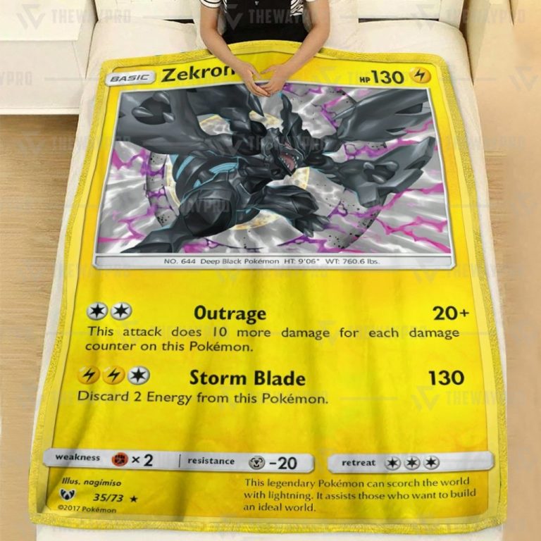 Zekrom-Shining-Legends-Pokemon-Blanket-2