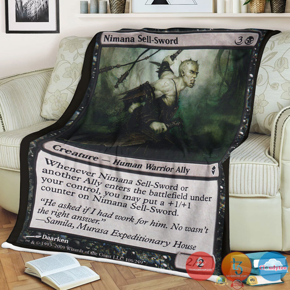 Zen 106 Nimana Sell Sword Fleece Blanket Zen 106 Nimana Sell Sword Fleece Blanket