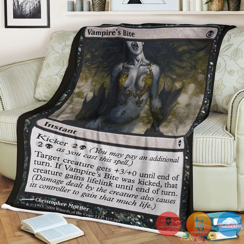 Zen 117 Vampire S Bite Fleece Blanket Zen 117 Vampire S Bite Fleece Blanket