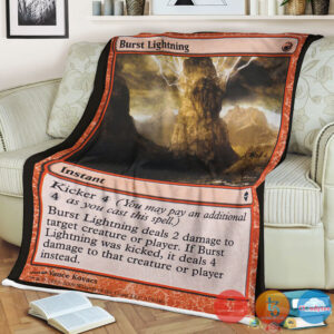 Zen 119 Burst Lightning Fleece Blanket