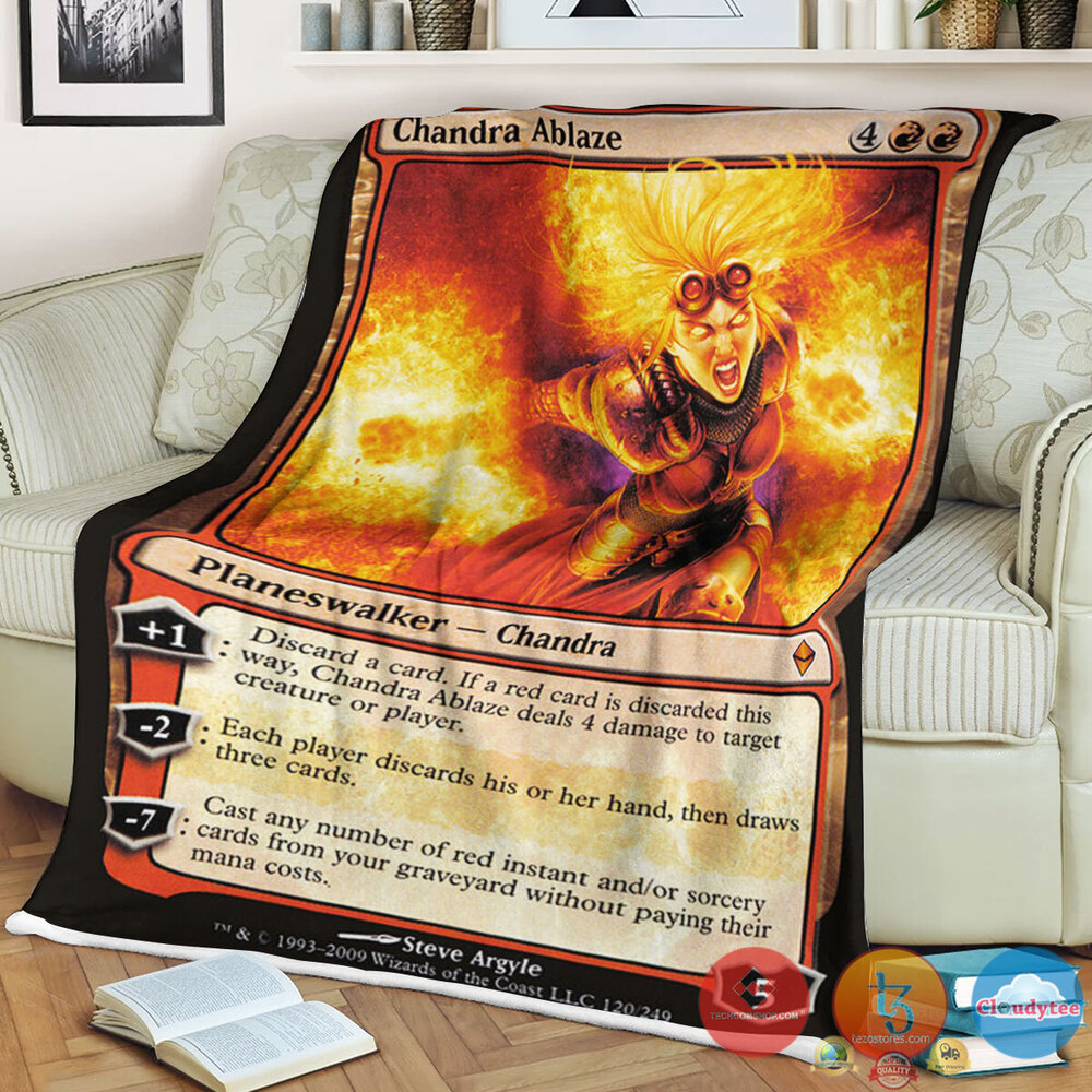 Zen 120 Chandra Ablaze Fleece Blanket Zen 120 Chandra Ablaze Fleece Blanket