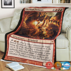 Zen 140 Obsidian Fireheart Fleece Blanket