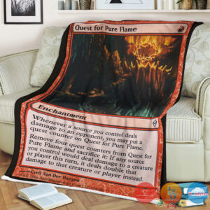 Zen 144 Quest For Pure Flame Fleece Blanket