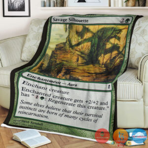 Zen 181 Savage Silhouette Fleece Blanket