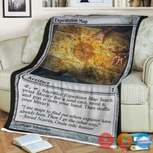 Zen 201 Expedition Map Fleece Blanket