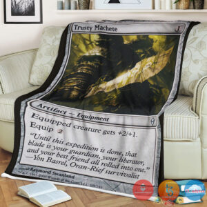 Zen 209 Trusty Machete Fleece Blanket