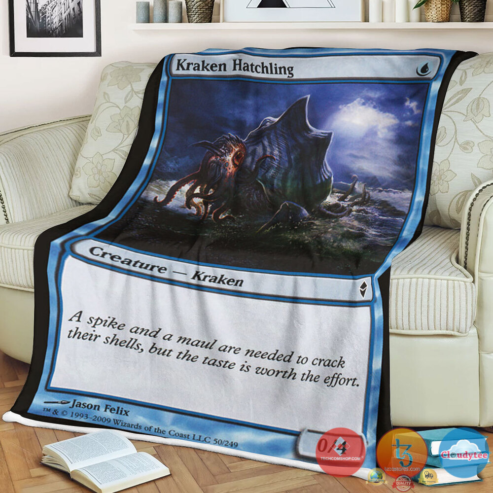 Zen 50 Kraken Hatchling Fleece Blanket Zen 50 Kraken Hatchling Fleece Blanket