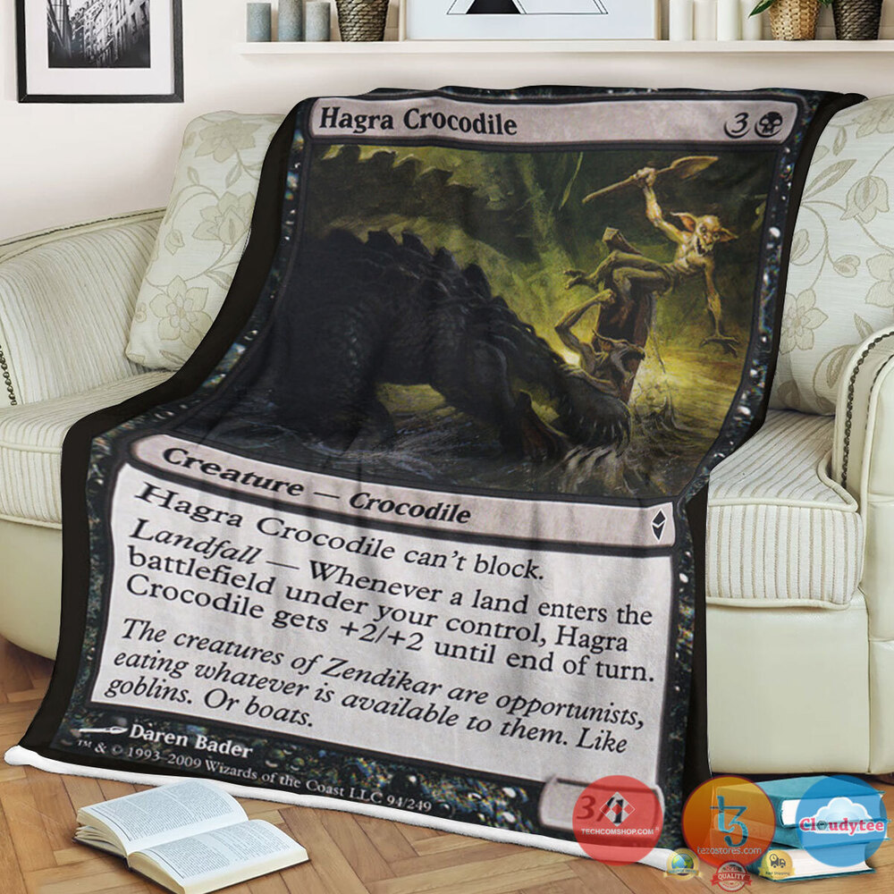 Zen 94 Hagra Crocodile Fleece Blanket Zen 94 Hagra Crocodile Fleece Blanket