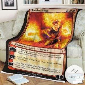 Zendikar 120 Chandra Ablaze Mtg Blanket