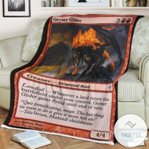 Zendikar 124 Geyser Glider Mtg Blanket