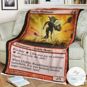 Zendikar 127 Goblin Ruinblaster Mtg Blanket