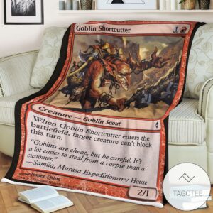 Zendikar 128 Goblin Shortcutter Mtg Blanket