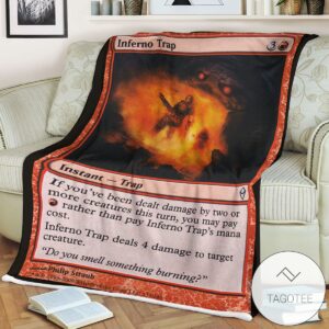 Zendikar 133 Inferno Trap Mtg Blanket Tagotee