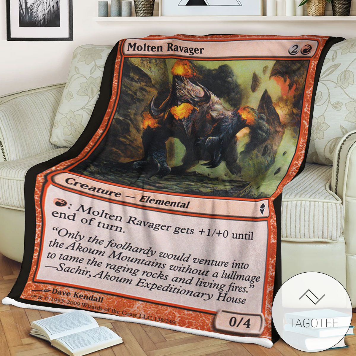 Zendikar 138 Molten Ravager Mtg Blanket Zendikar 138 Molten Ravager Mtg Blanket