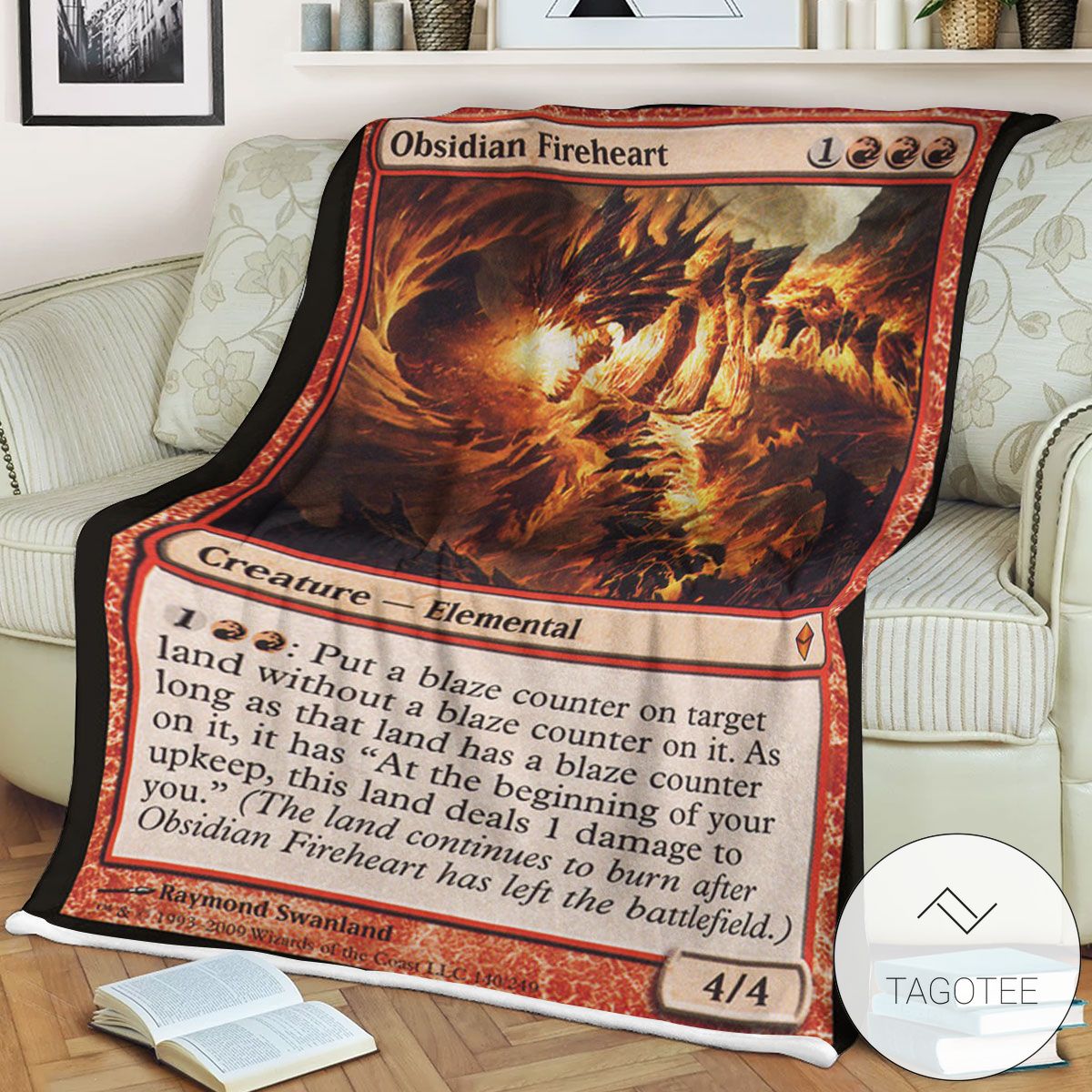 Zendikar 140 Obsidian Fireheart Mtg Blanket Zendikar 140 Obsidian Fireheart Mtg Blanket