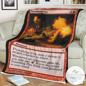 Zendikar 142 Punishing Fire Mtg Blanket
