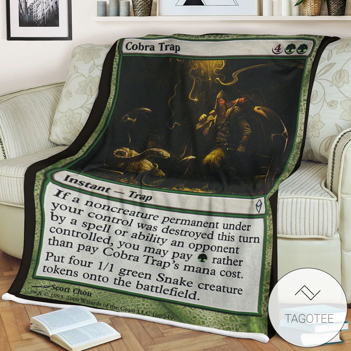 Zendikar 160 Cobra Trap Mtg Blanket Tagotee Zendikar 160 Cobra Trap Mtg Blanket Tagotee