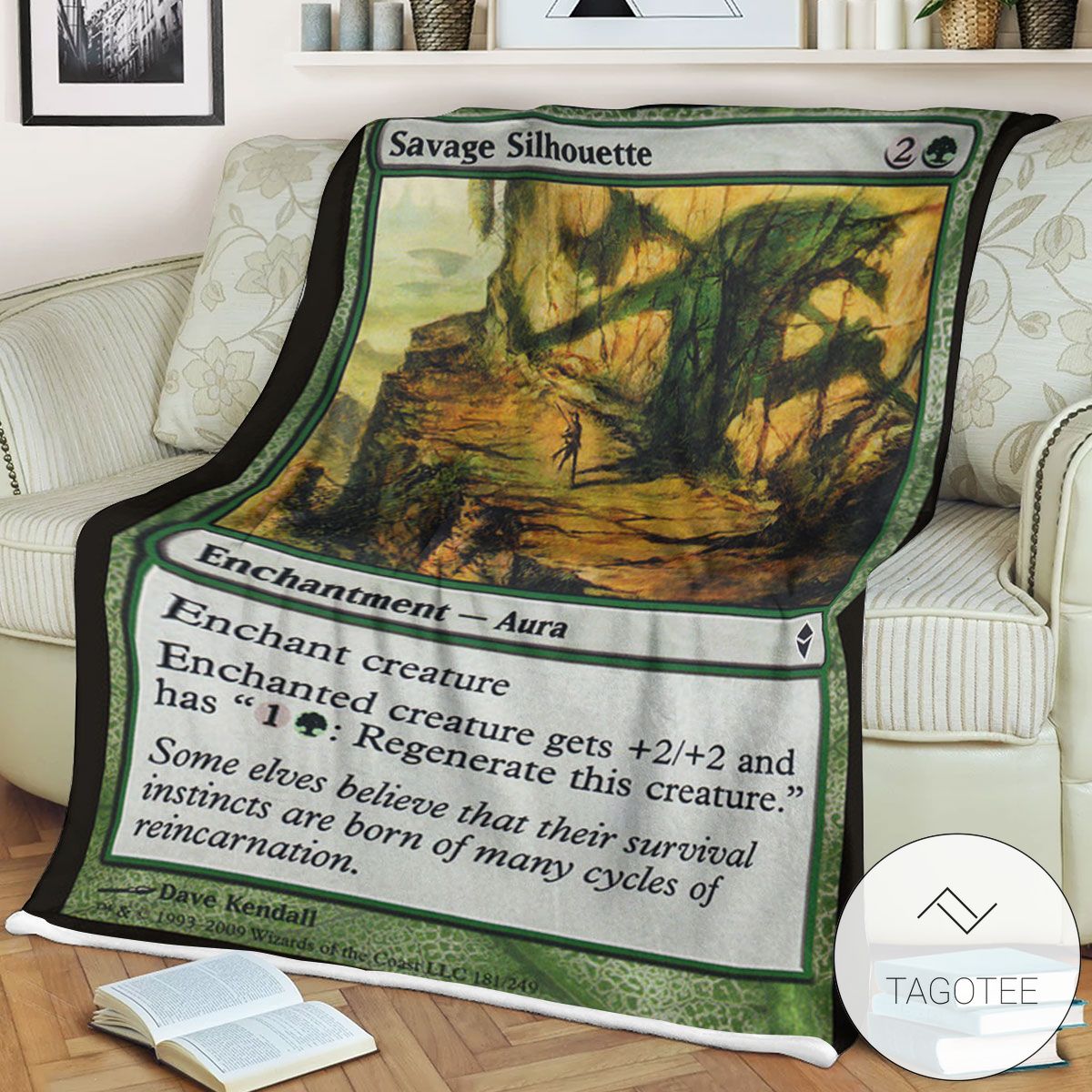 Zendikar 181 Savage Silhouette Mtg Blanket Zendikar 181 Savage Silhouette Mtg Blanket