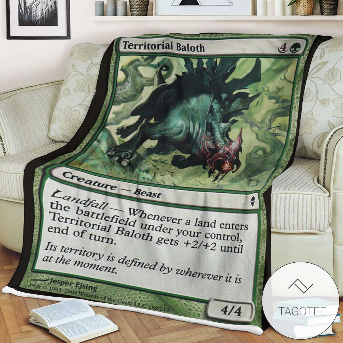 Zendikar 188 Territorial Baloth Mtg Blanket Zendikar 188 Territorial Baloth Mtg Blanket