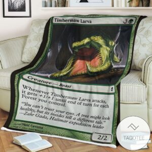 Zendikar 189 Timbermaw Larva Mtg Blanket