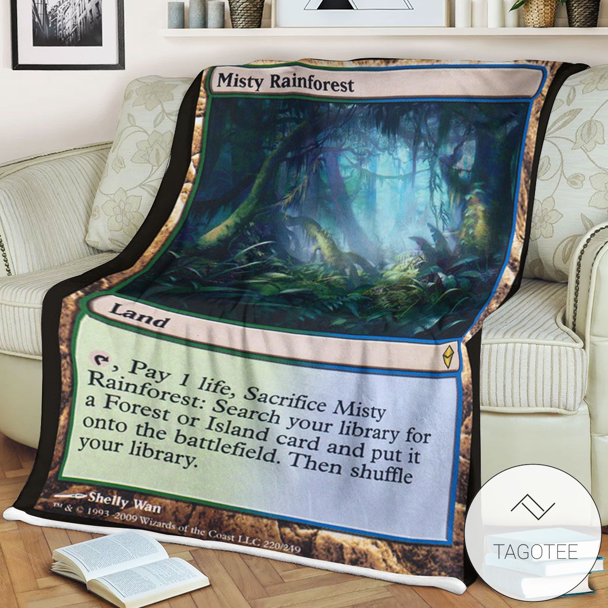 Zendikar 220 Misty Rainforest Mtg Blanket Zendikar 220 Misty Rainforest Mtg Blanket