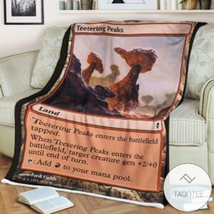 Zendikar 226 Teetering Peaks Mtg Blanket Tagotee
