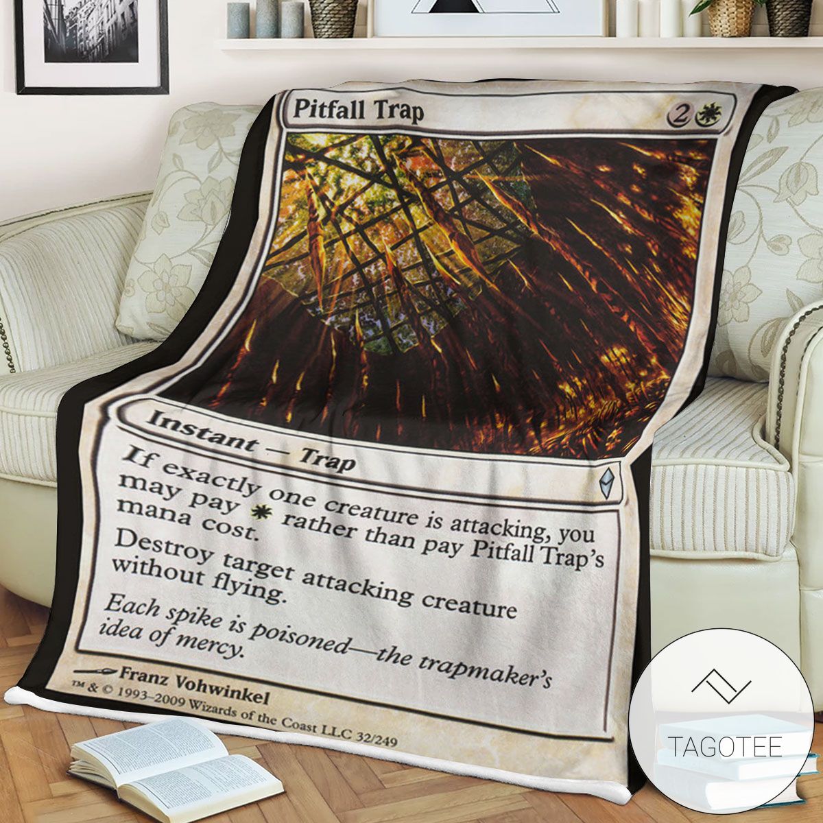 Zendikar 32 Pitfall Trap Mtg Blanket Zendikar 32 Pitfall Trap Mtg Blanket