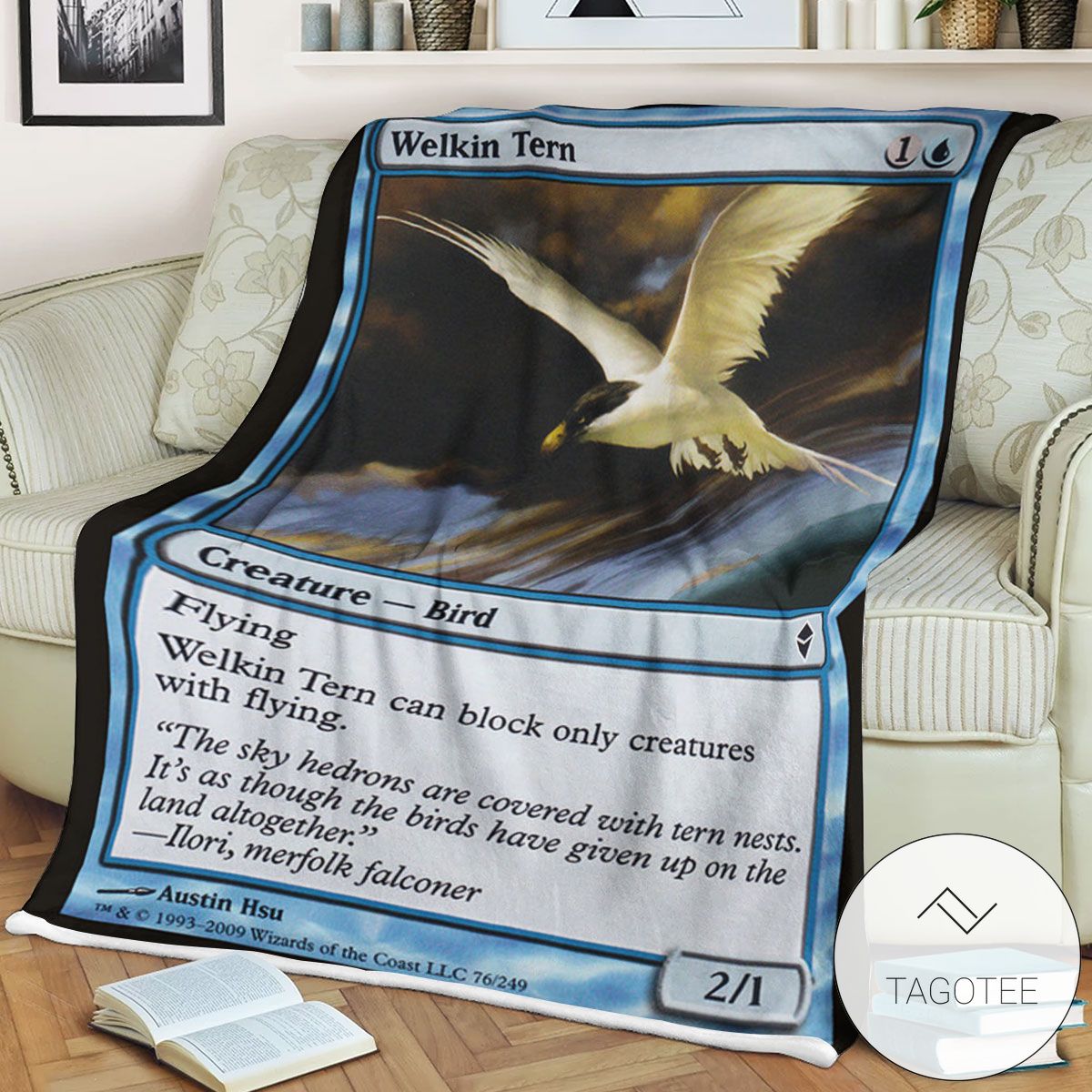 Zendikar 76 Welkin Tern Mtg Blanket Zendikar 76 Welkin Tern Mtg Blanket