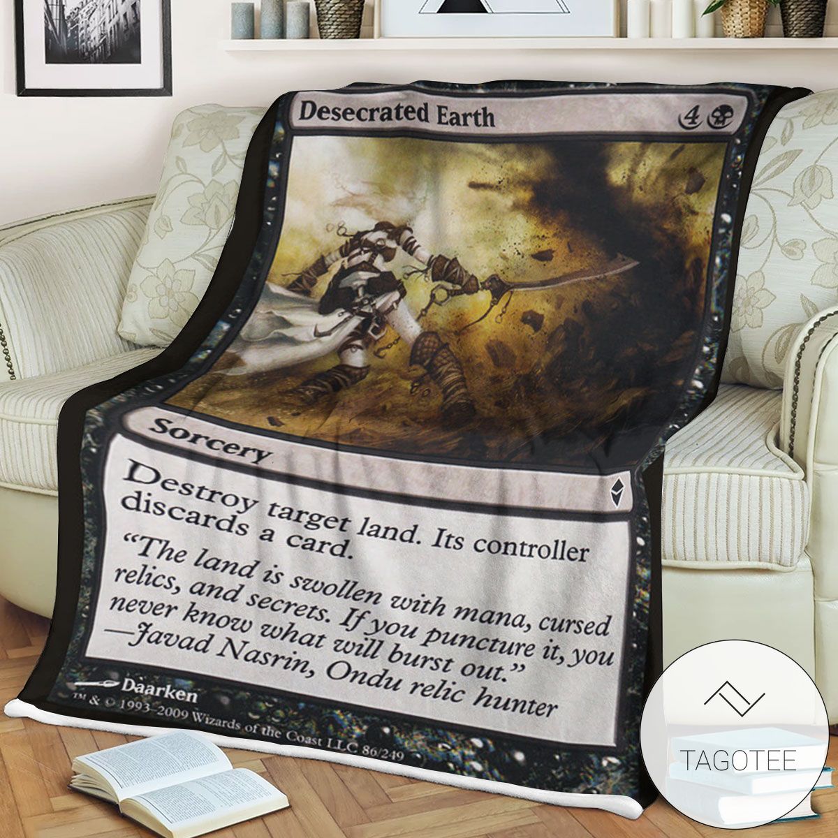 Zendikar 86 Desecrated Earth Mtg Blanket Tagotee Zendikar 86 Desecrated Earth Mtg Blanket Tagotee