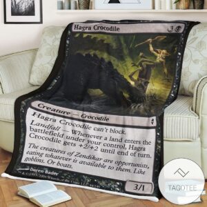 Zendikar 94 Hagra Crocodile Mtg Blanket Tagotee