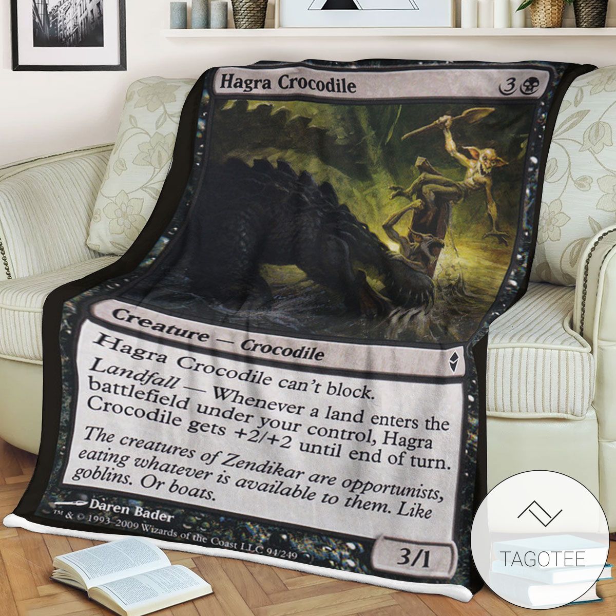 Zendikar 94 Hagra Crocodile Mtg Blanket Tagotee Zendikar 94 Hagra Crocodile Mtg Blanket Tagotee