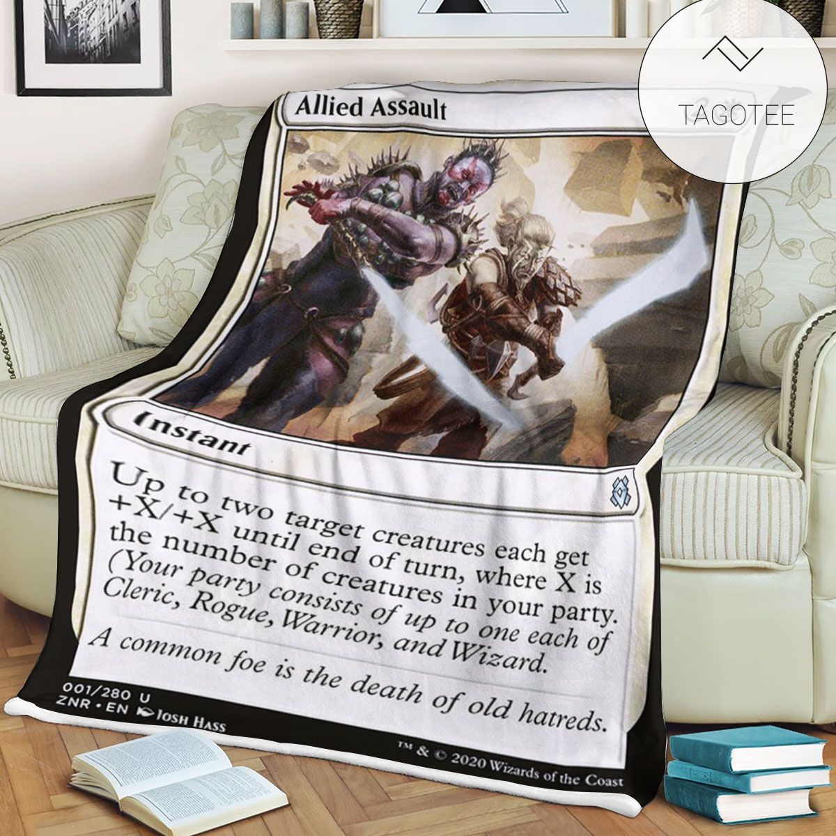 Znr 1 Allied Assault Mtg Game Magic The Gathering Fleece Blanket Znr 1 Allied Assault Mtg Game Magic The Gathering Fleece Blanket