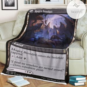 Znr 106 Hagra Broodpit Mtg Game Magic The Gathering Fleece Blanket