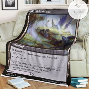 Znr 111 Malakir Mire Mtg Game Magic The Gathering Fleece Blanket