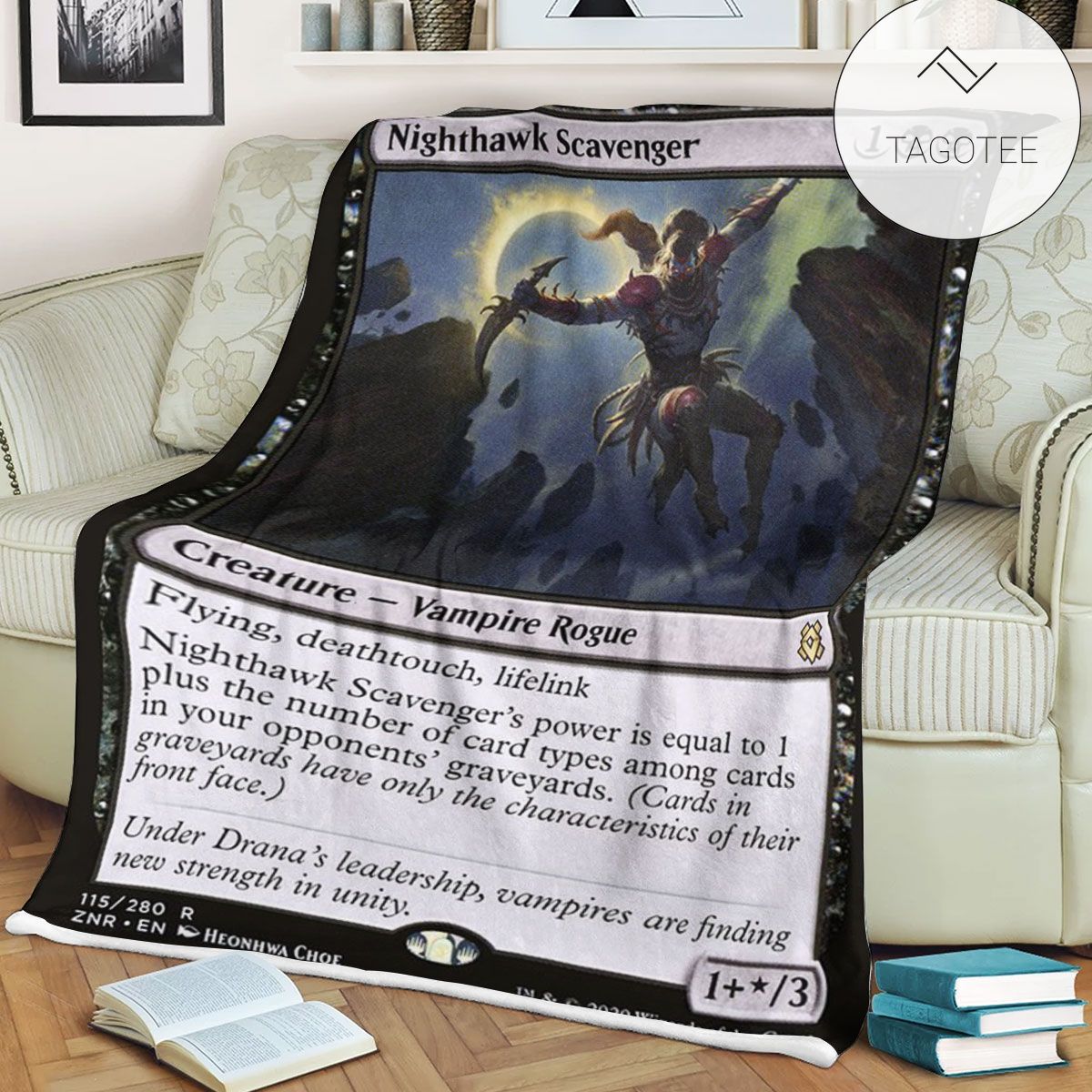 Znr 115 Nighthawk Scavenger Mtg Game Magic The Gathering Fleece Blanket Znr 115 Nighthawk Scavenger Mtg Game Magic The Gathering Fleece Blanket