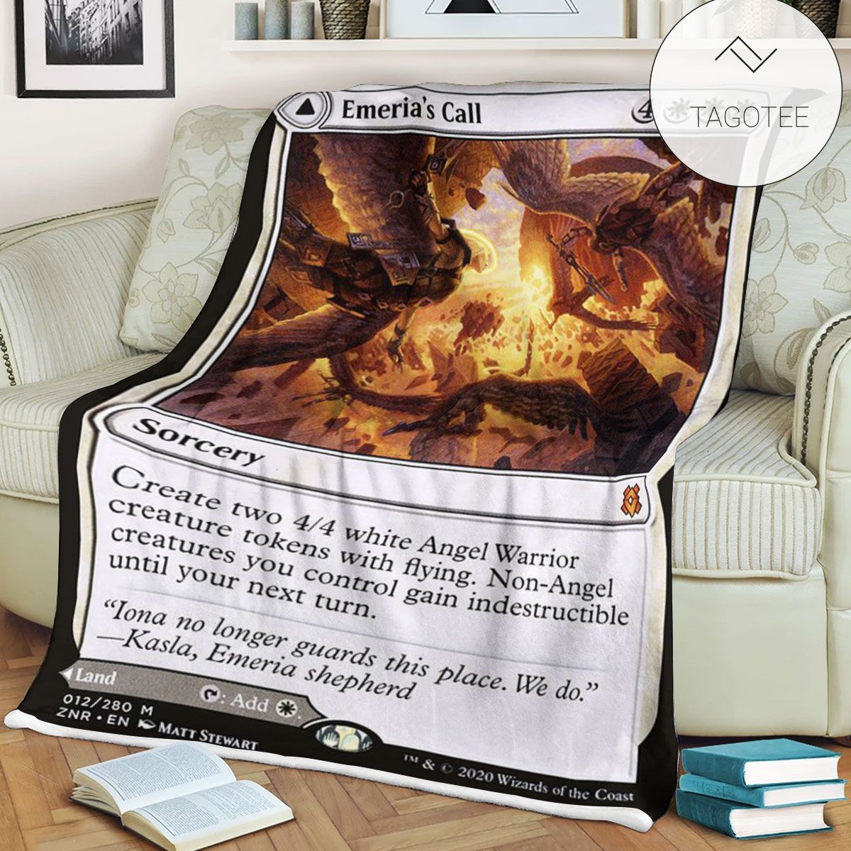 Znr 12 Emeria S Call Mtg Game Magic The Gathering Fleece Blanket Znr 12 Emeria S Call Mtg Game Magic The Gathering Fleece Blanket