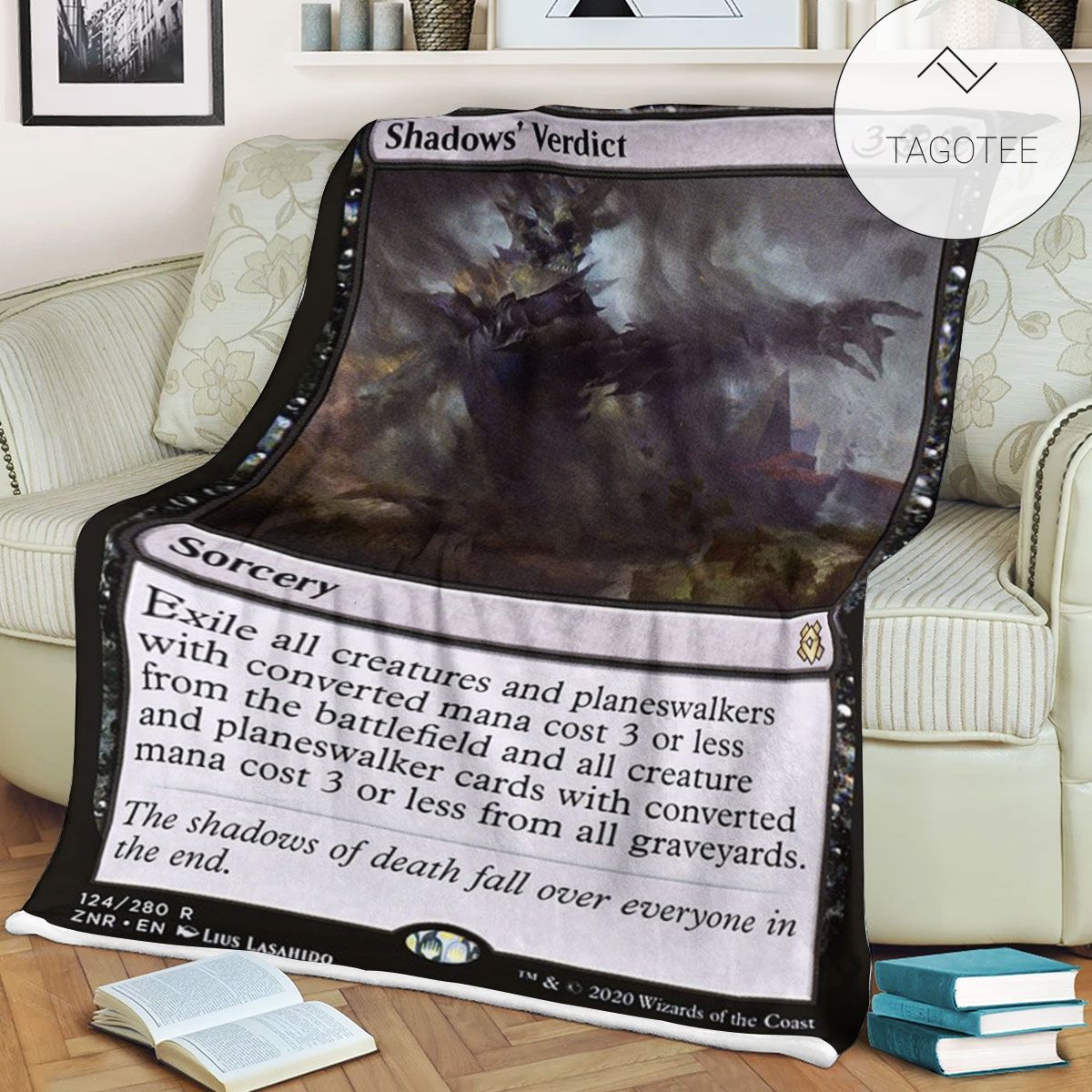 Znr 124 Shadows Verdict Mtg Game Magic The Gathering Fleece Blanket Znr 124 Shadows Verdict Mtg Game Magic The Gathering Fleece Blanket
