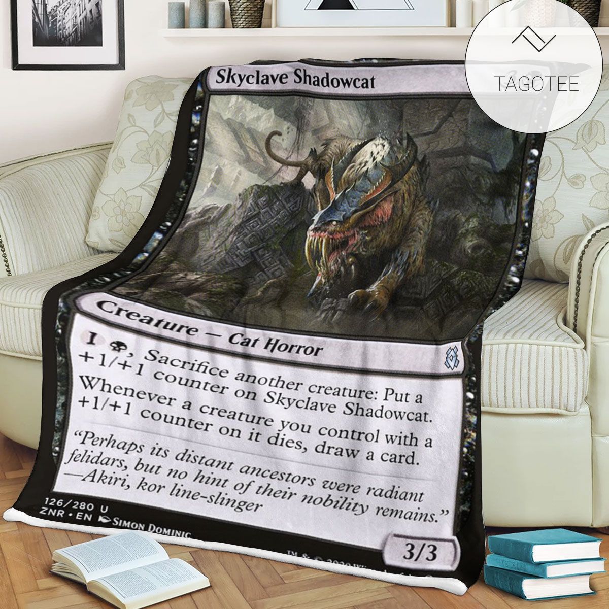 Znr 126 Skyclave Shadowcat Mtg Game Magic The Gathering Fleece Blanket Znr 126 Skyclave Shadowcat Mtg Game Magic The Gathering Fleece Blanket