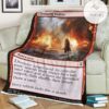 Znr 137 Cleansing Wildfire Mtg Game Magic The Gathering Fleece Blanket