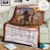 Znr 139 Fireblade Charger Mtg Game Magic The Gathering Fleece Blanket