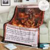 Znr 140 Fissure Wizard Mtg Game Magic The Gathering Fleece Blanket