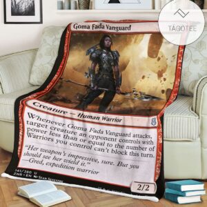 Znr 141 Goma Fada Vanguard Mtg Game Magic The Gathering Fleece Blanket