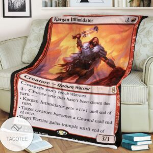 Znr 145 Kargan Intimidator Mtg Game Magic The Gathering Blanket