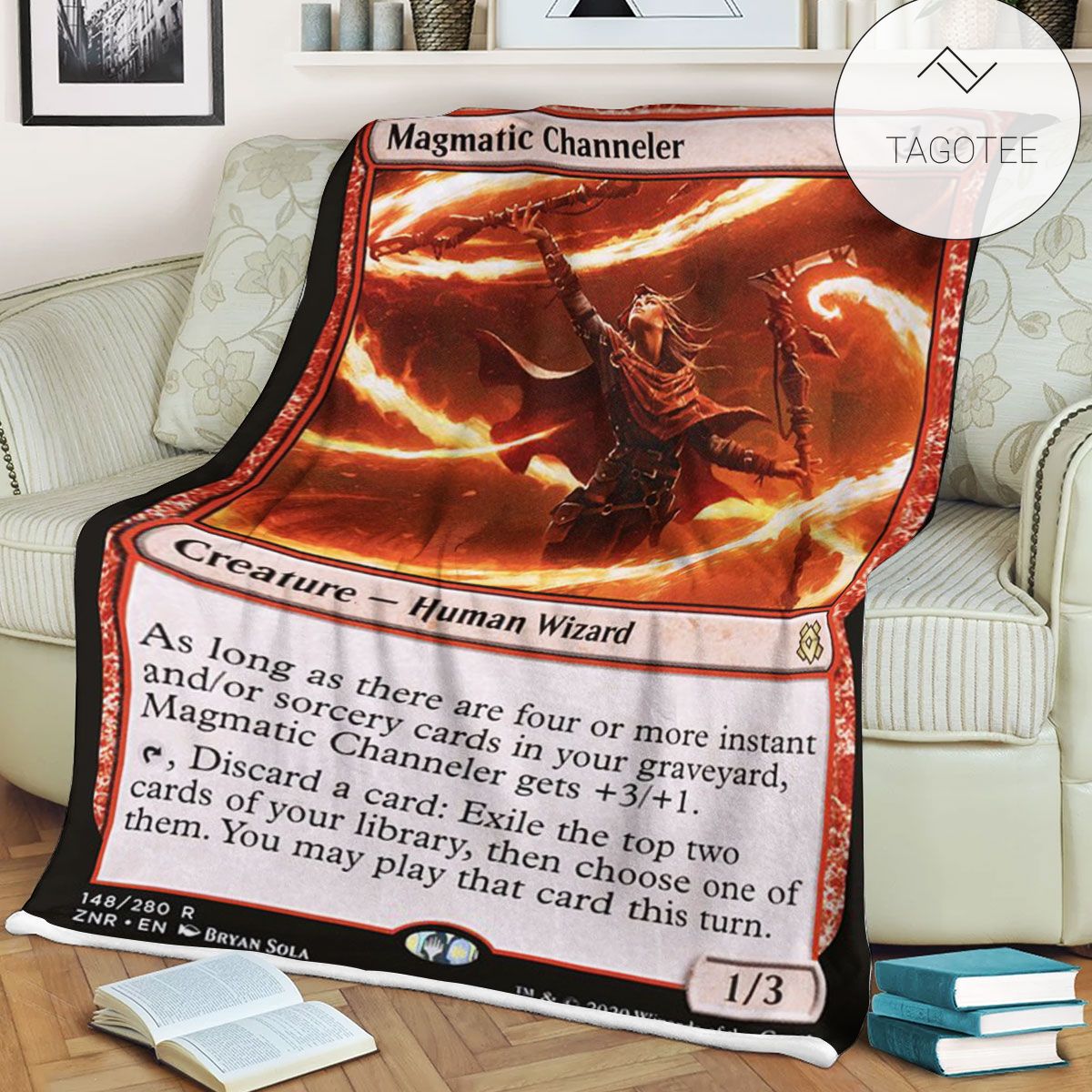 Znr 148 Magmatic Channeler Mtg Game Magic The Gathering Fleece Blanket Znr 148 Magmatic Channeler Mtg Game Magic The Gathering Fleece Blanket