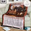 Znr 150 Moraug Fury Of Akoum Mtg Game Magic The Gathering Fleece Blanket