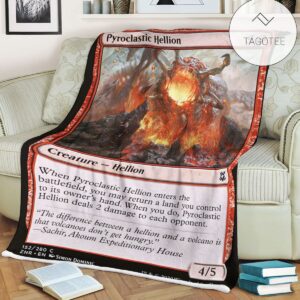 Znr 152 Pyroclastic Hellion Mtg Game Magic The Gathering Fleece Blanket