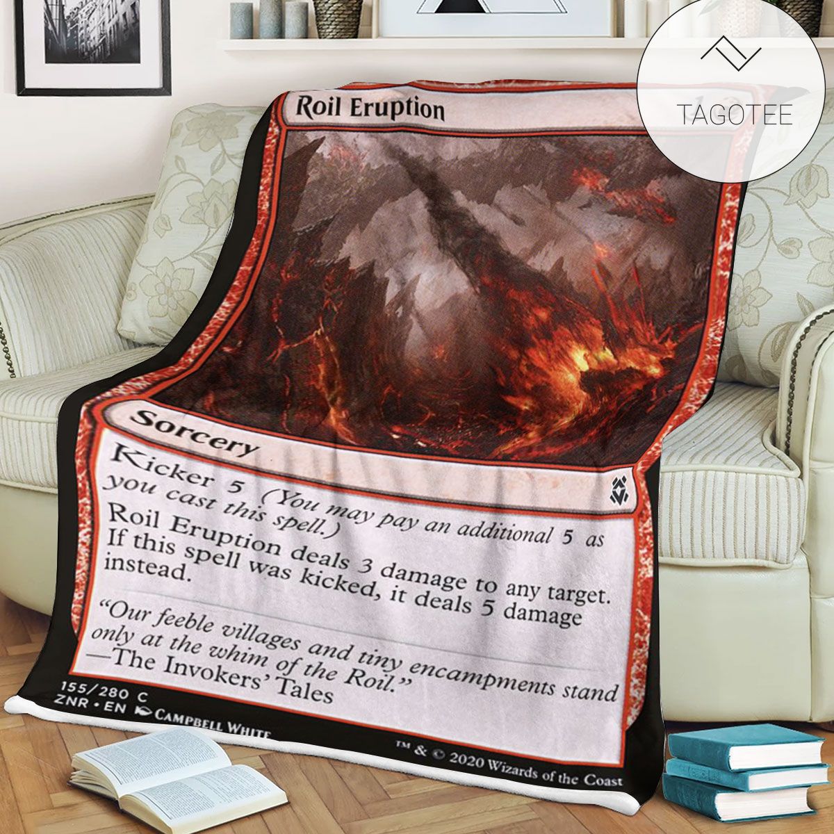 Znr 155 Roil Eruption Mtg Game Magic The Gathering Fleece Blanket Znr 155 Roil Eruption Mtg Game Magic The Gathering Fleece Blanket